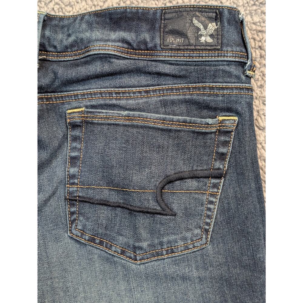 American Eagle Outfitters Jeans Women's Size 4S Blue Kick Boot Stretch (0530)